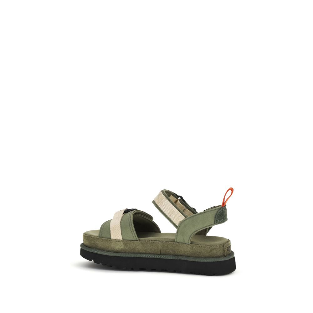 UGG Sandales plates bicolores en autres fibres