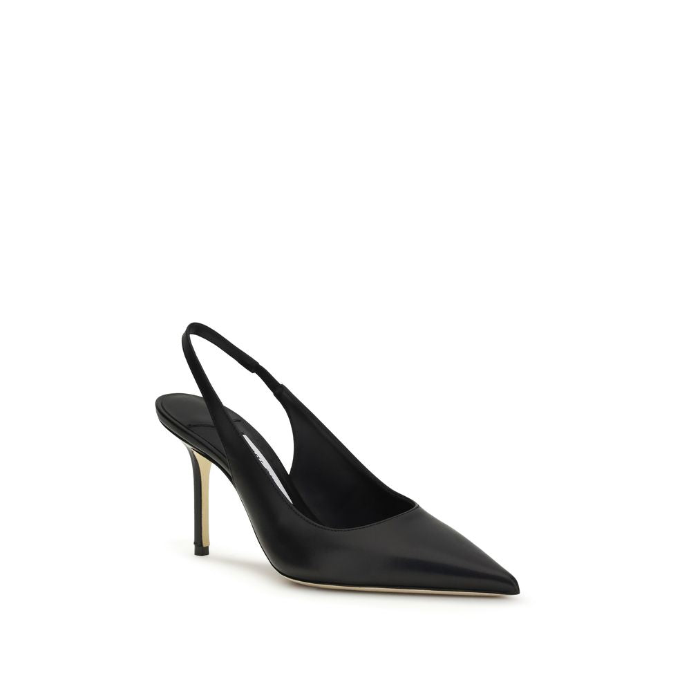 Escarpins Jimmy Choo noirs en cuir de veau Bos Taurus à plateforme