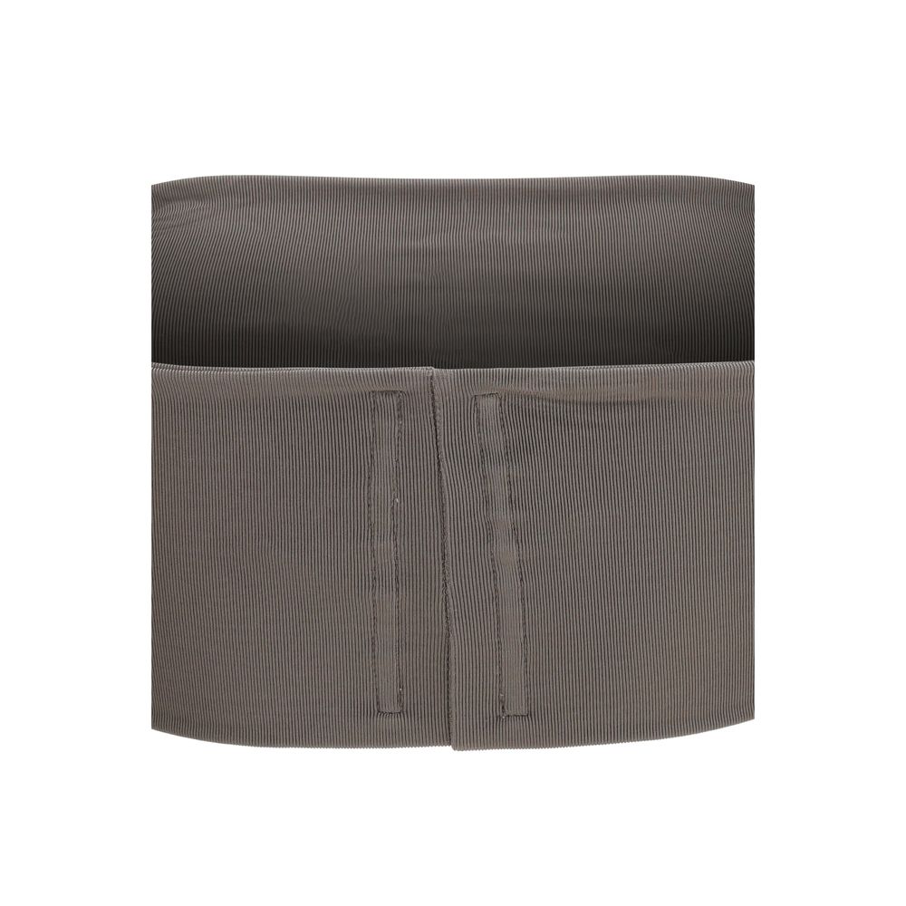 Rick Owens Grey Sleeveless T-Shirt for Women detail view