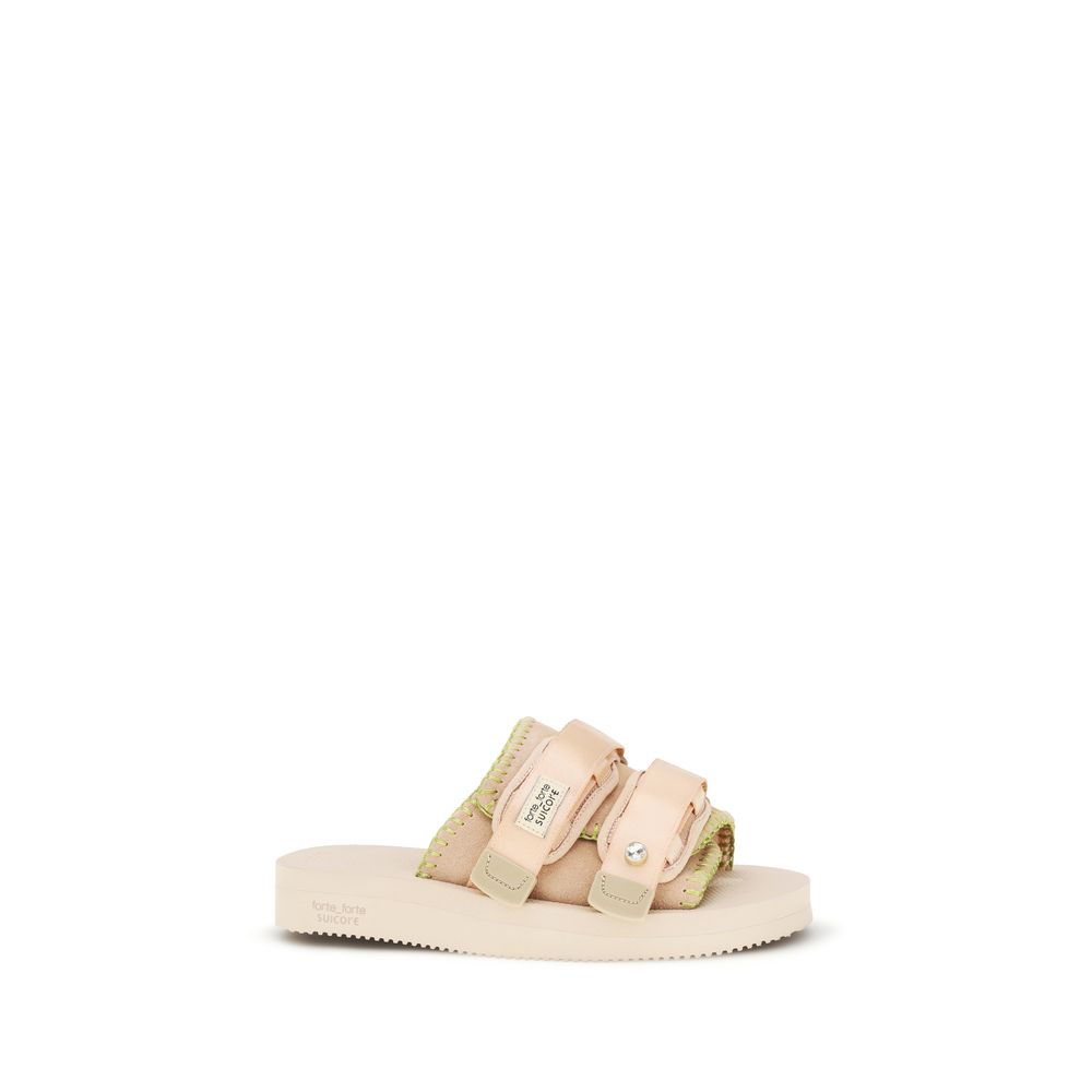 Forte_Forte Sandales à lanières en polyester multicolores