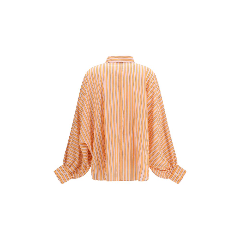 Chemise en coton à motifs SOSUE Orange