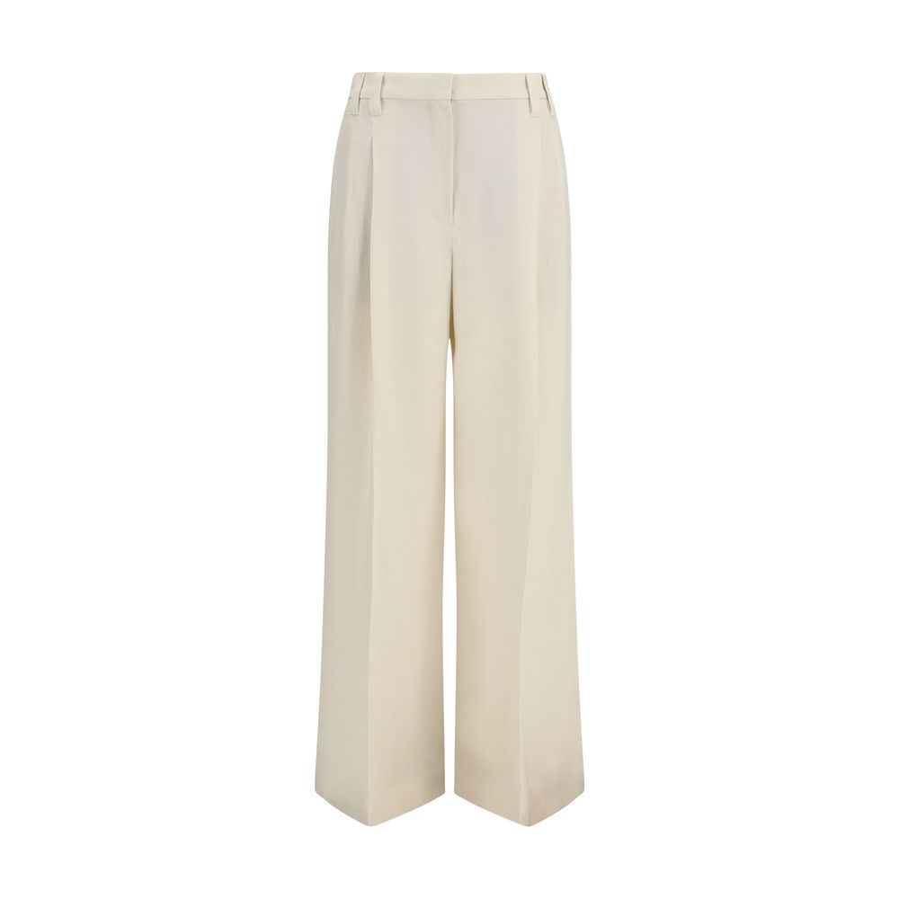 Brunello Cucinelli Beige Casual Pants for Women