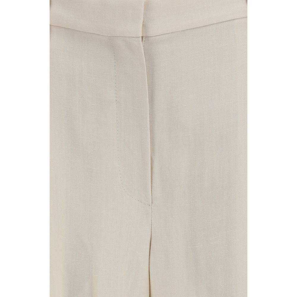 Brunello Cucinelli Beige Casual Pants for Women detail view