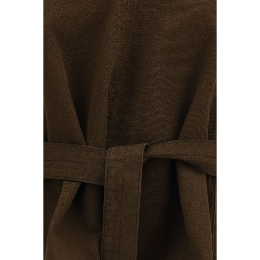 Chemisier Lemaire en coton marron