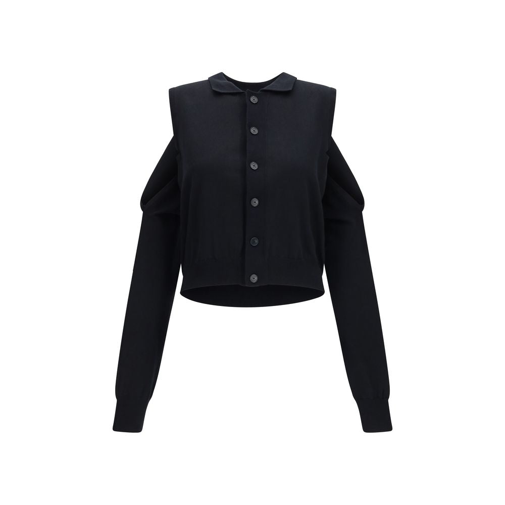 ALAINPAUL Gilet en coton noir