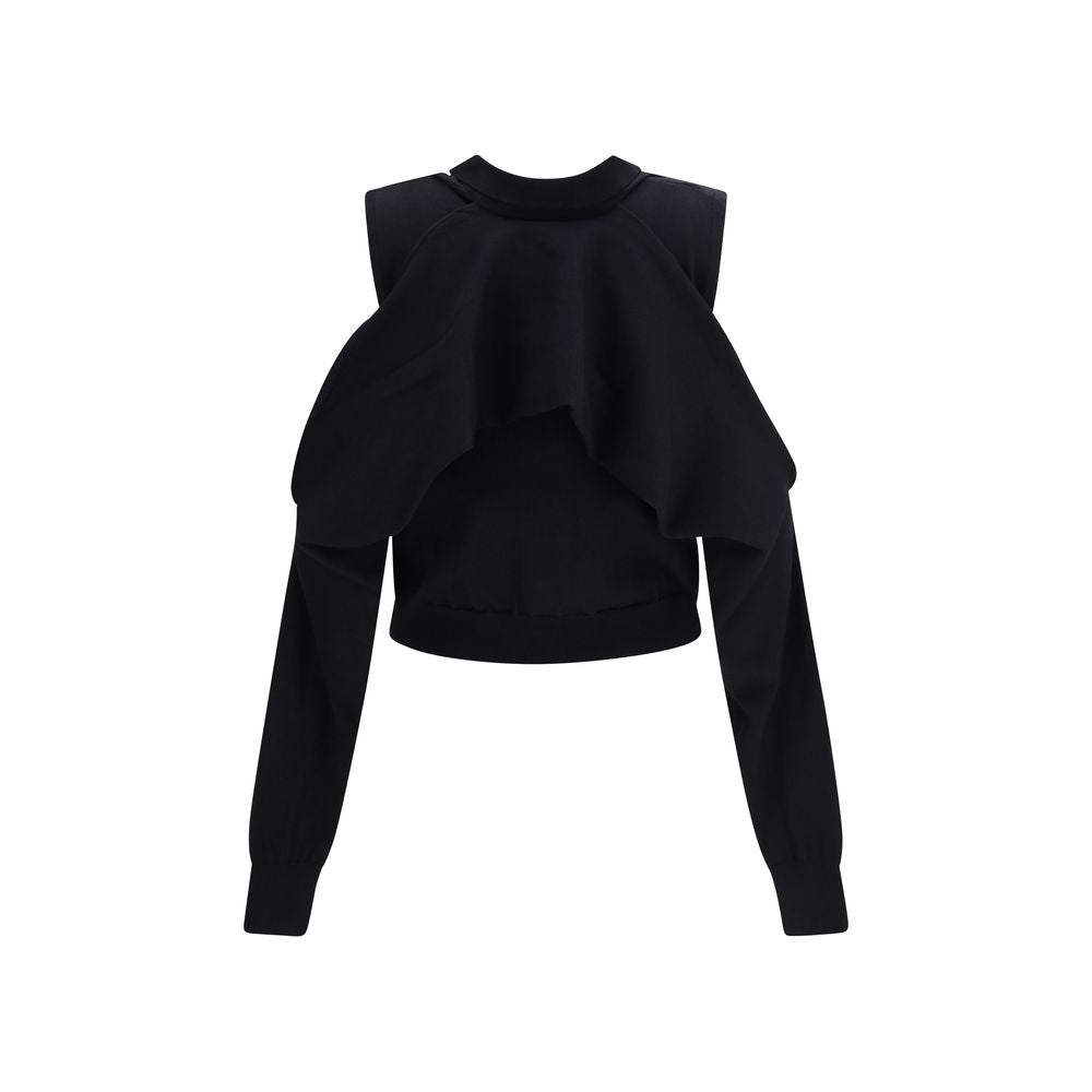 ALAINPAUL Gilet en coton noir