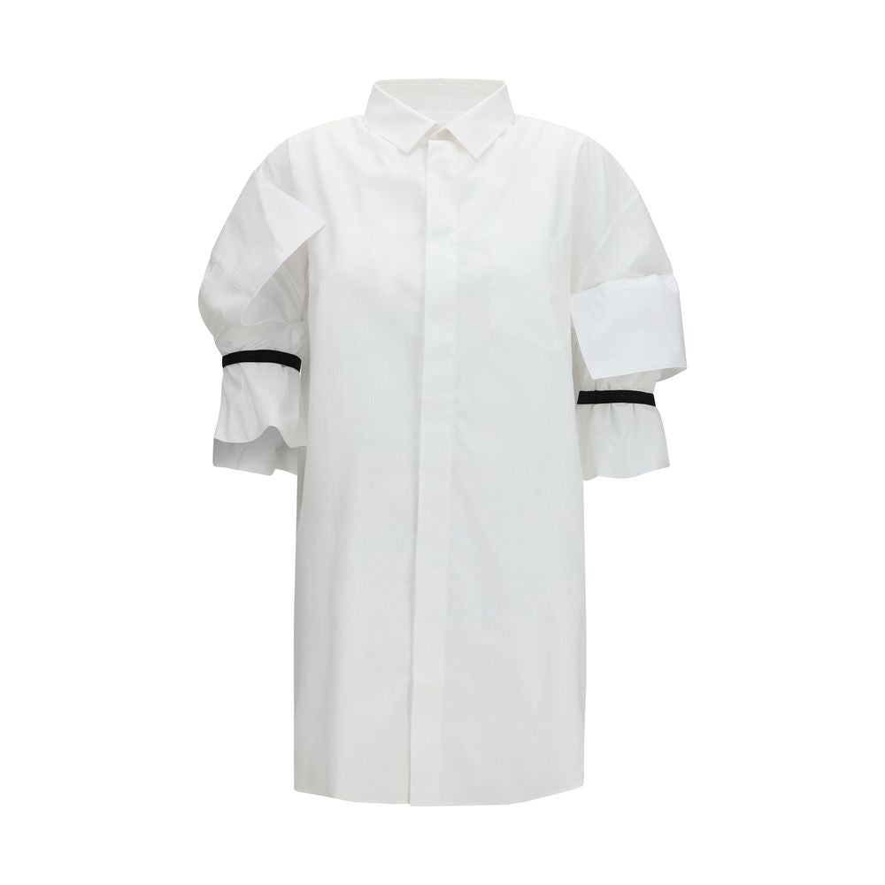 ALAINPAUL Chemise à manches courtes en coton blanc