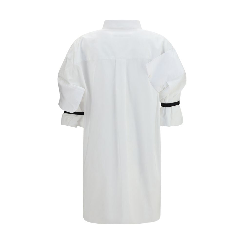 ALAINPAUL Chemise à manches courtes en coton blanc