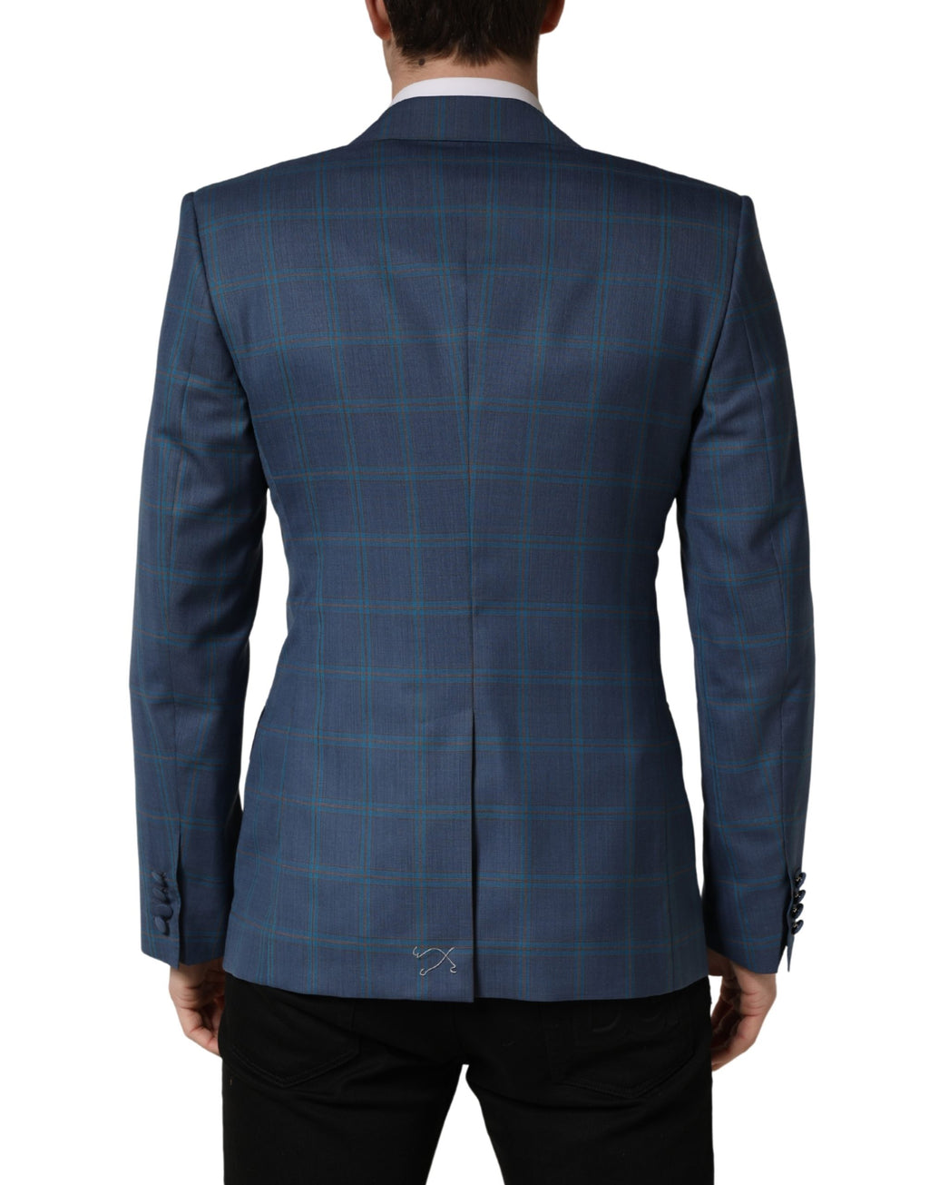 Dolce & Gabbana Blue Coat for Men side view