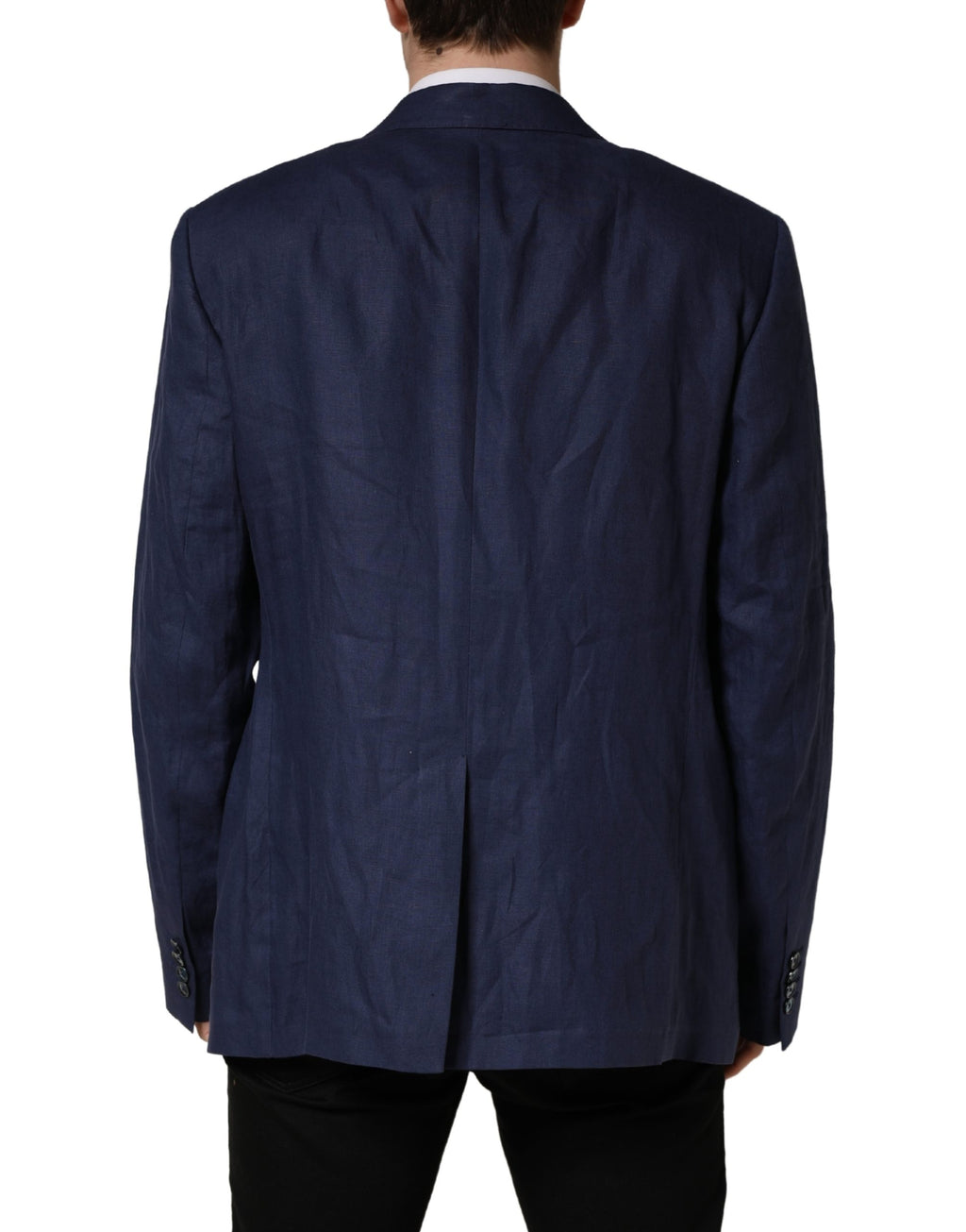 Dolce & Gabbana Blue Coat for Men side view