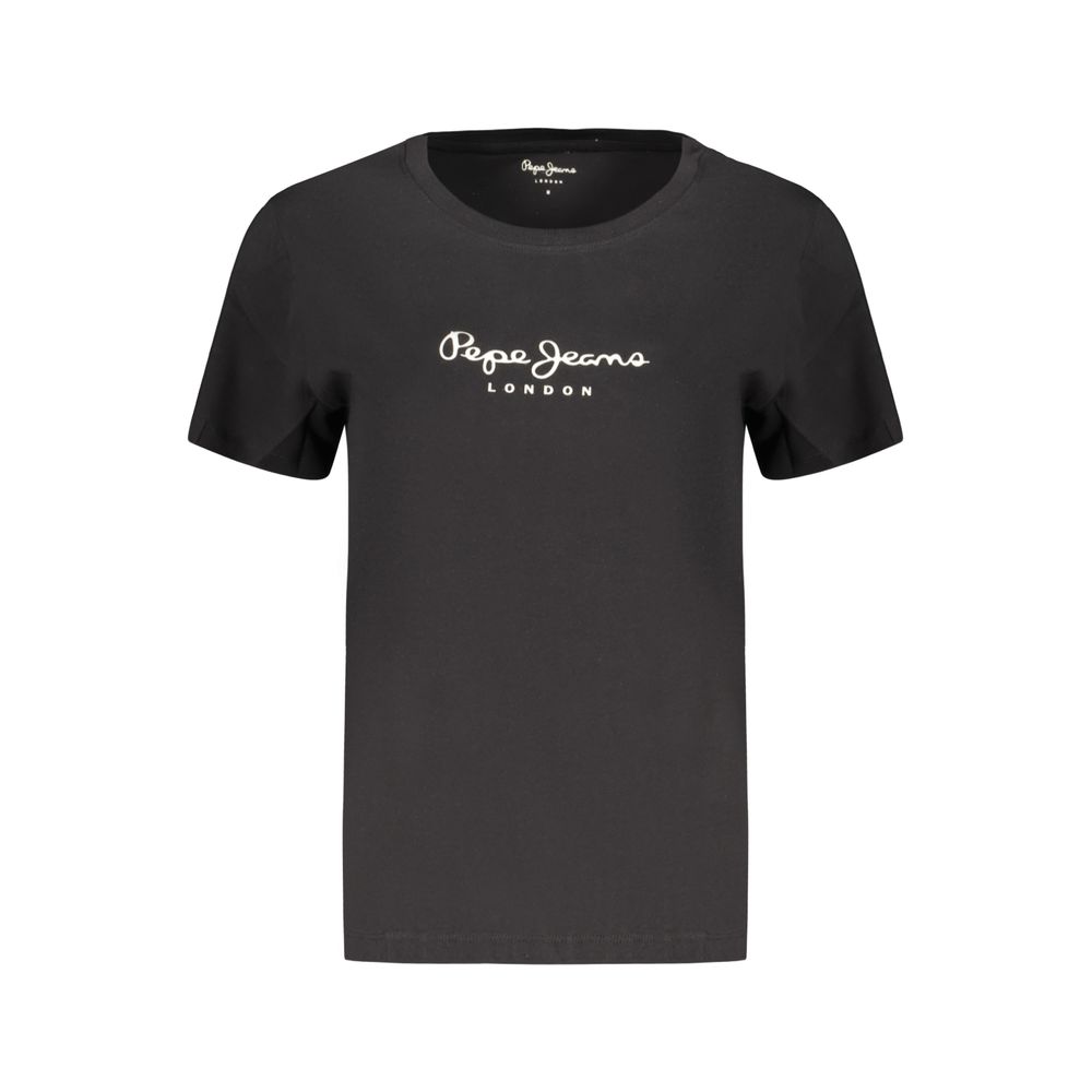 T-shirt Pepe Jeans noir en coton pour femme