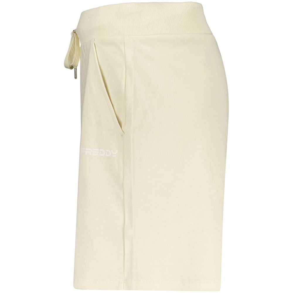 Shorts Freddy en coton beige pour femme