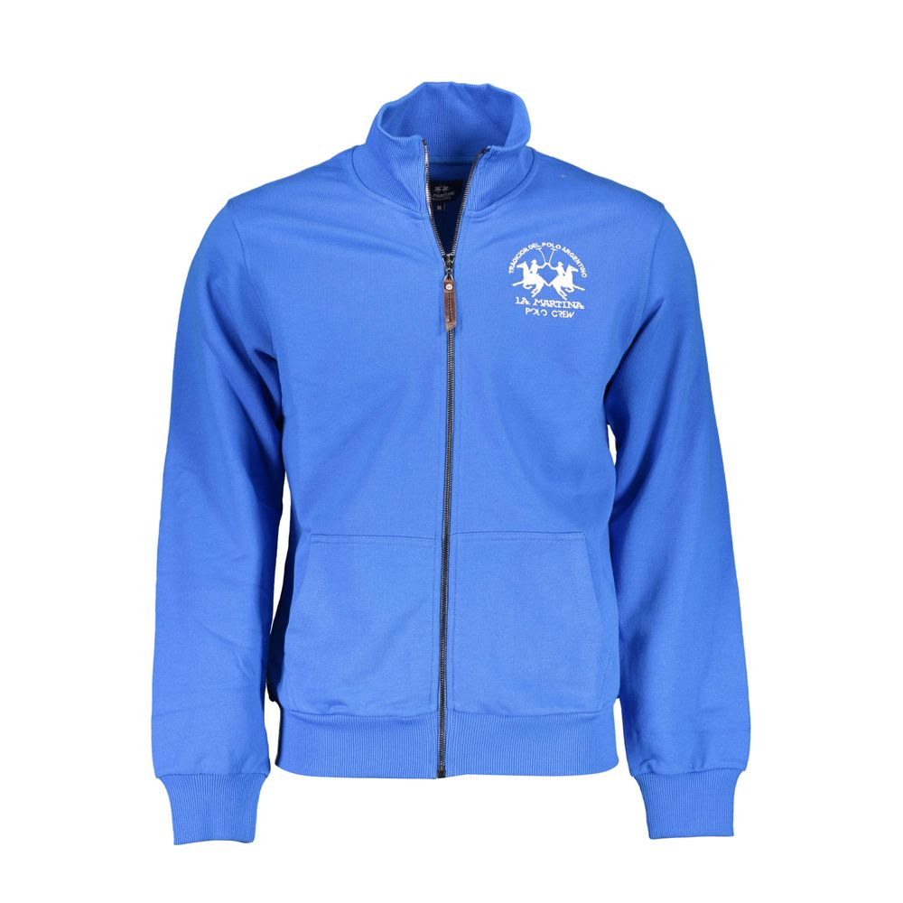 Sweat-shirt en coton bleu La Martina pour homme