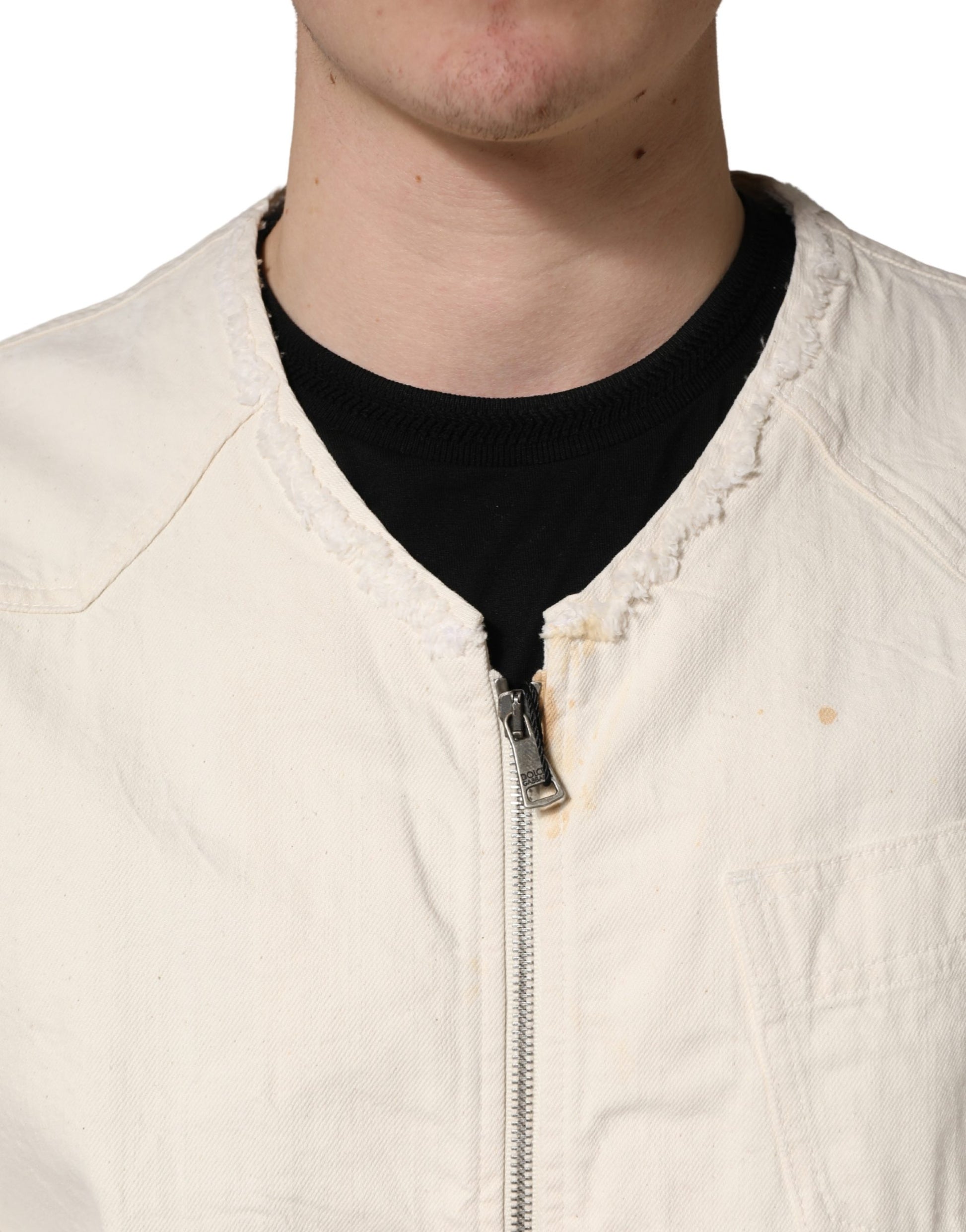 Dolce & Gabbana White Denim Jackets for Men additional view