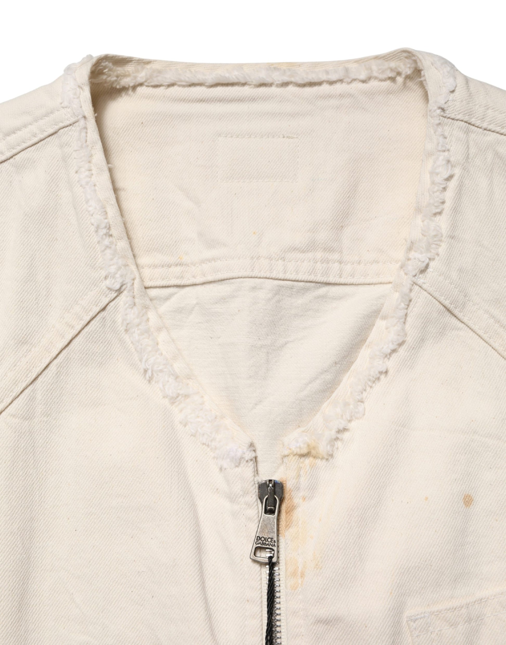 Dolce & Gabbana White Denim Jackets for Men additional view