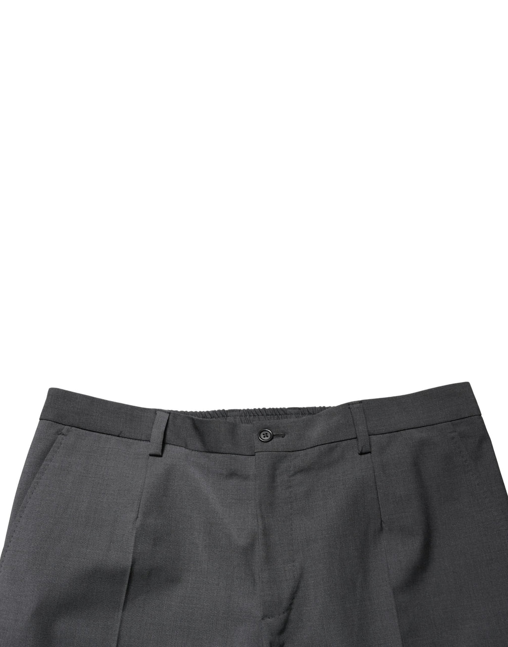 Pantalon chino court en laine gris foncé Dolce & Gabbana