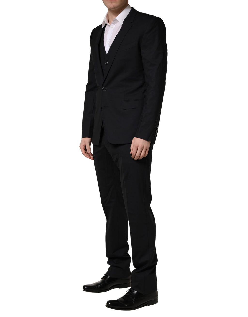 Dolce & Gabbana Black Three Piece Suits for Men detail view