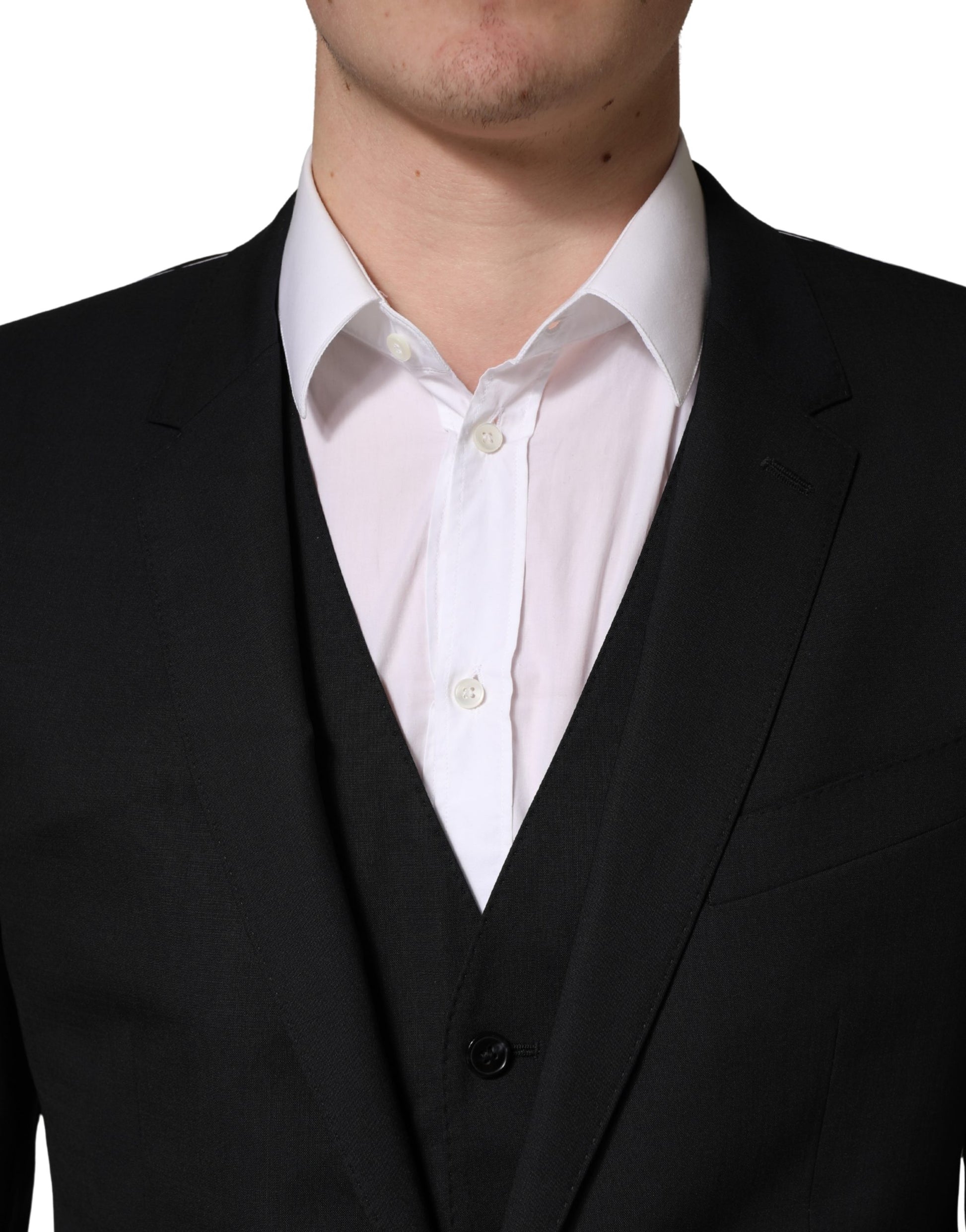 Dolce & Gabbana Black Three Piece Suits for Men additional view