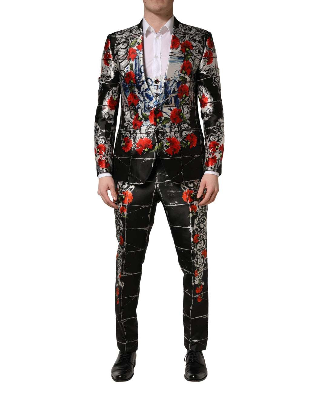 Dolce & Gabbana Black Three Piece Suits for Men alternate view