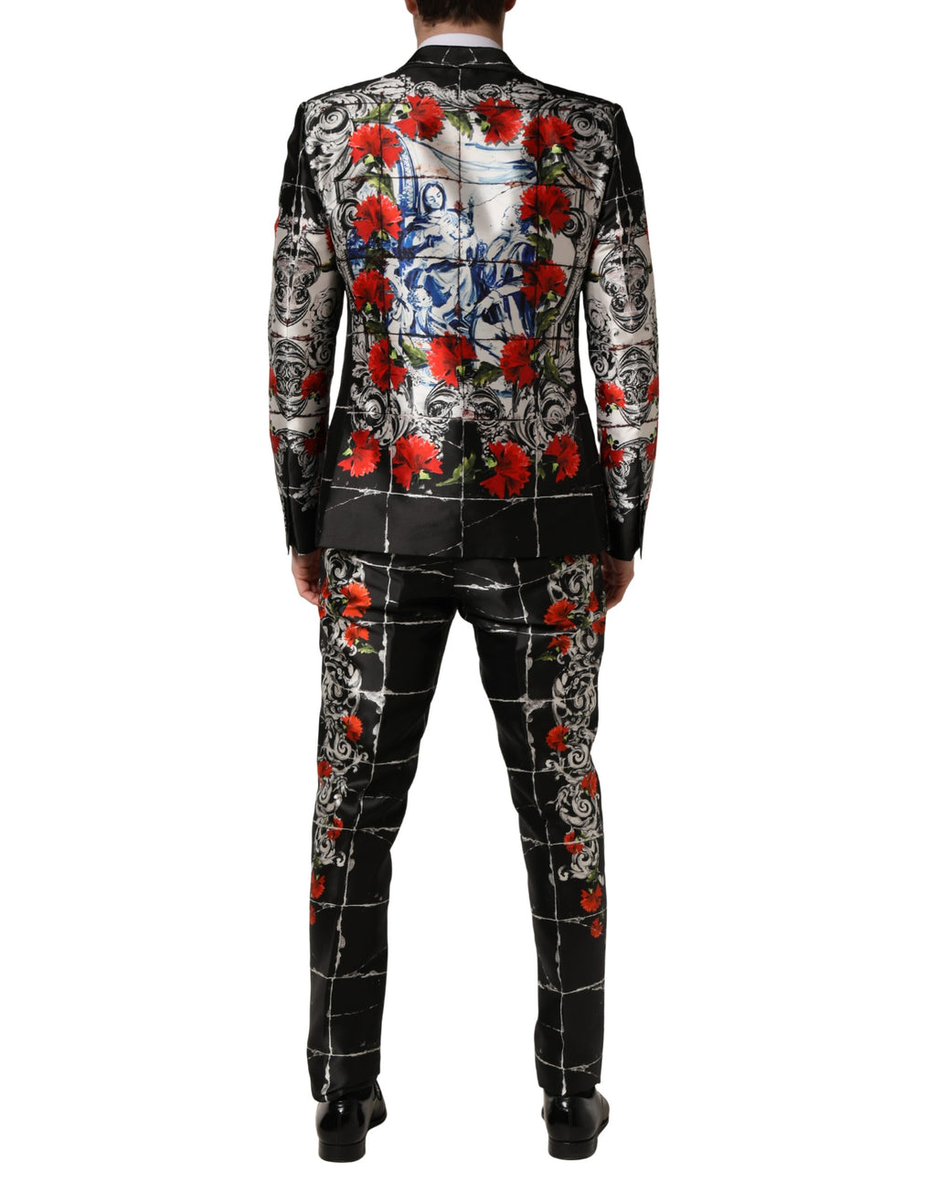 Dolce & Gabbana Black Three Piece Suits for Men side view