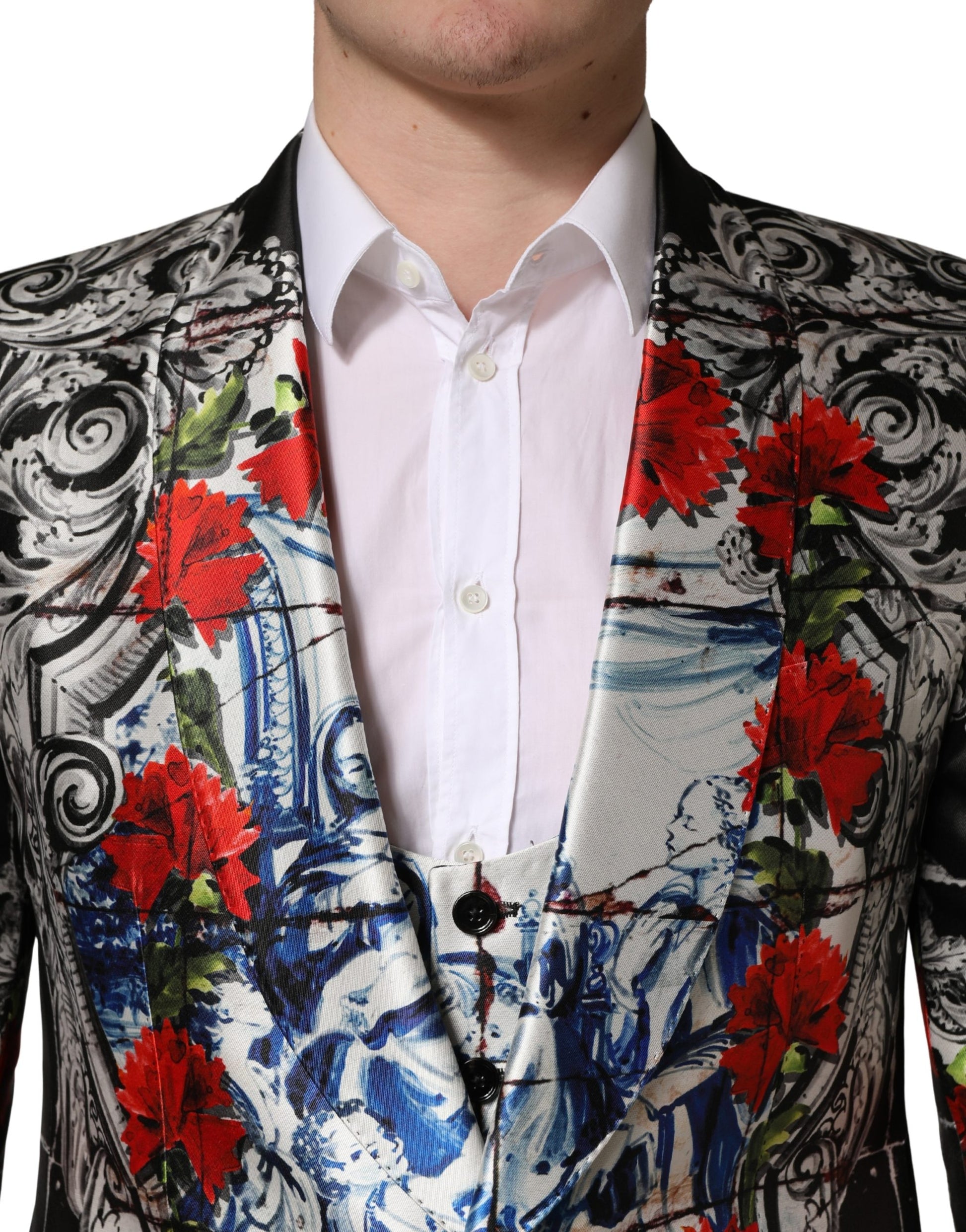 Dolce & Gabbana Black Three Piece Suits for Men additional view
