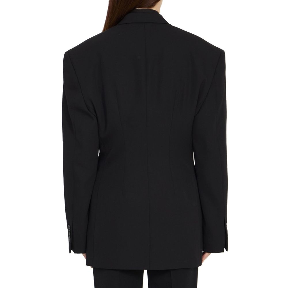 Balenciaga Black Coat for Women detail view