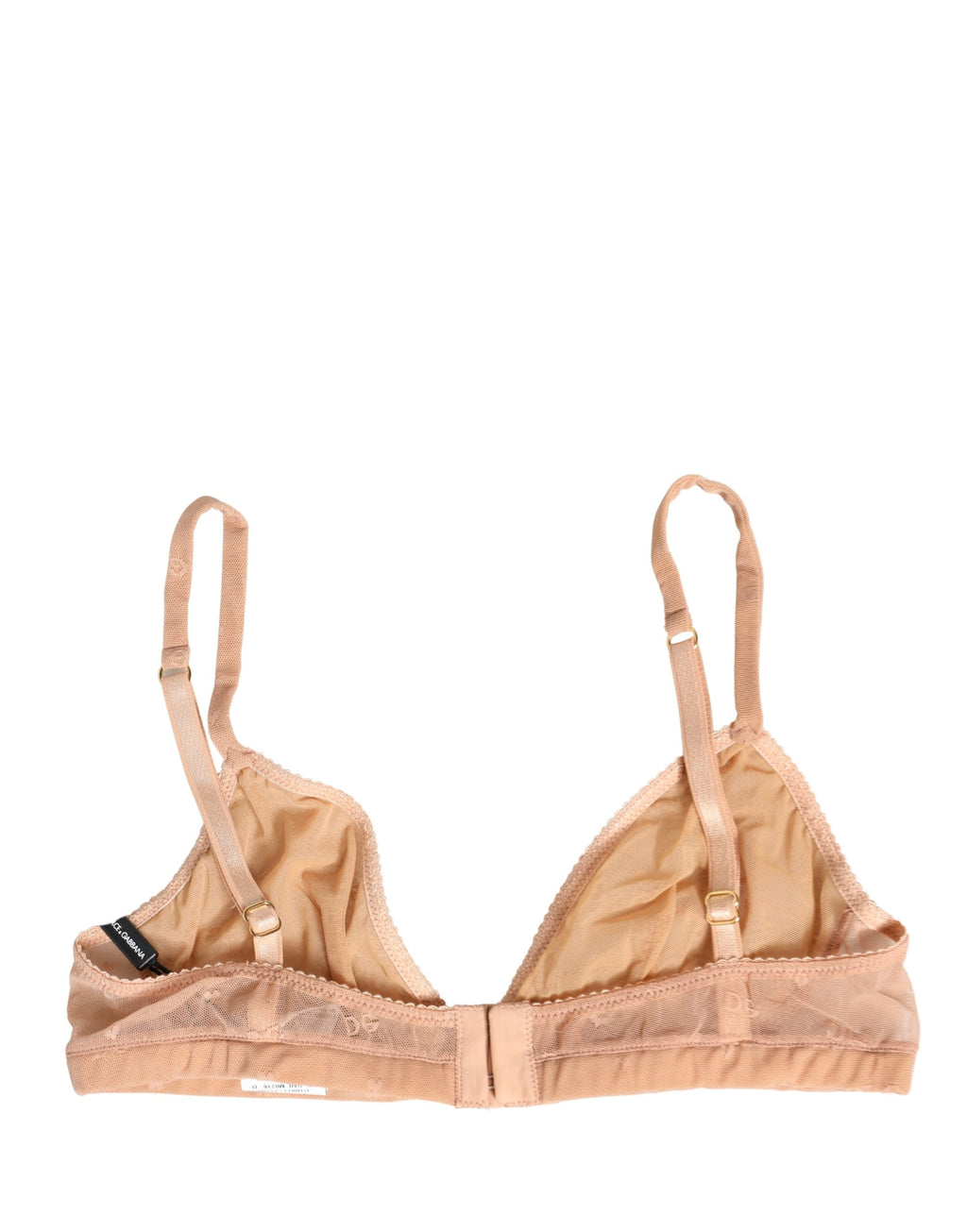 Soutien-gorge en nylon stretch beige à bonnets souples Dolce & Gabbana