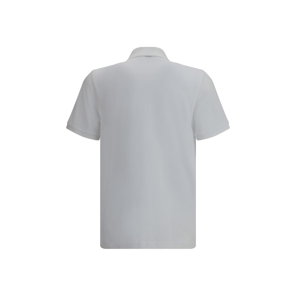 Polo Moose Knuckles en coton blanc