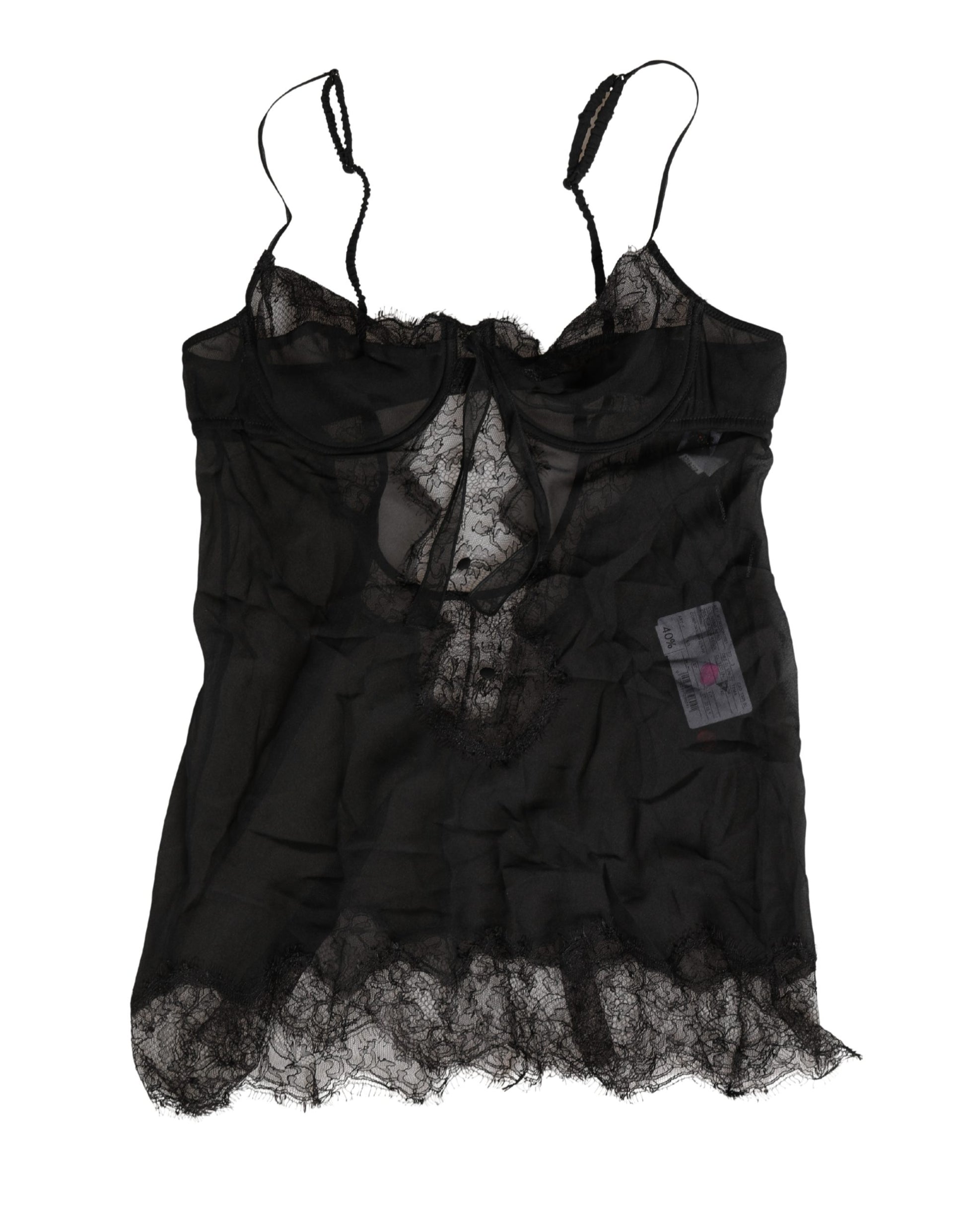 Dolce & Gabbana Black Sleeveless T-Shirt for Women alternate view