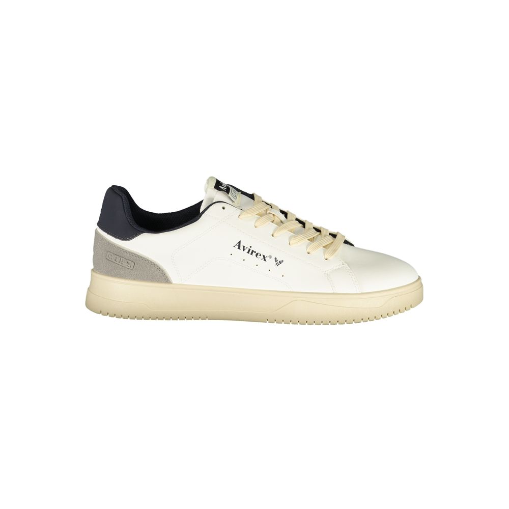 Baskets Avirex blanches en polyuréthane pour homme