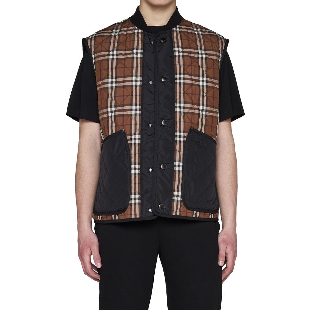 Burberry Brown Sleeveless Jacket for Men alternate view