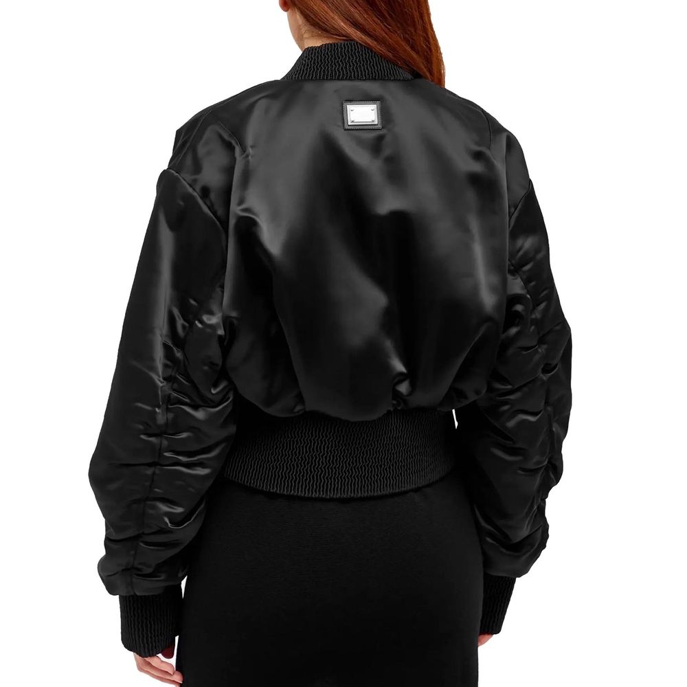 Dolce & Gabbana Black Bomber for Women detail view