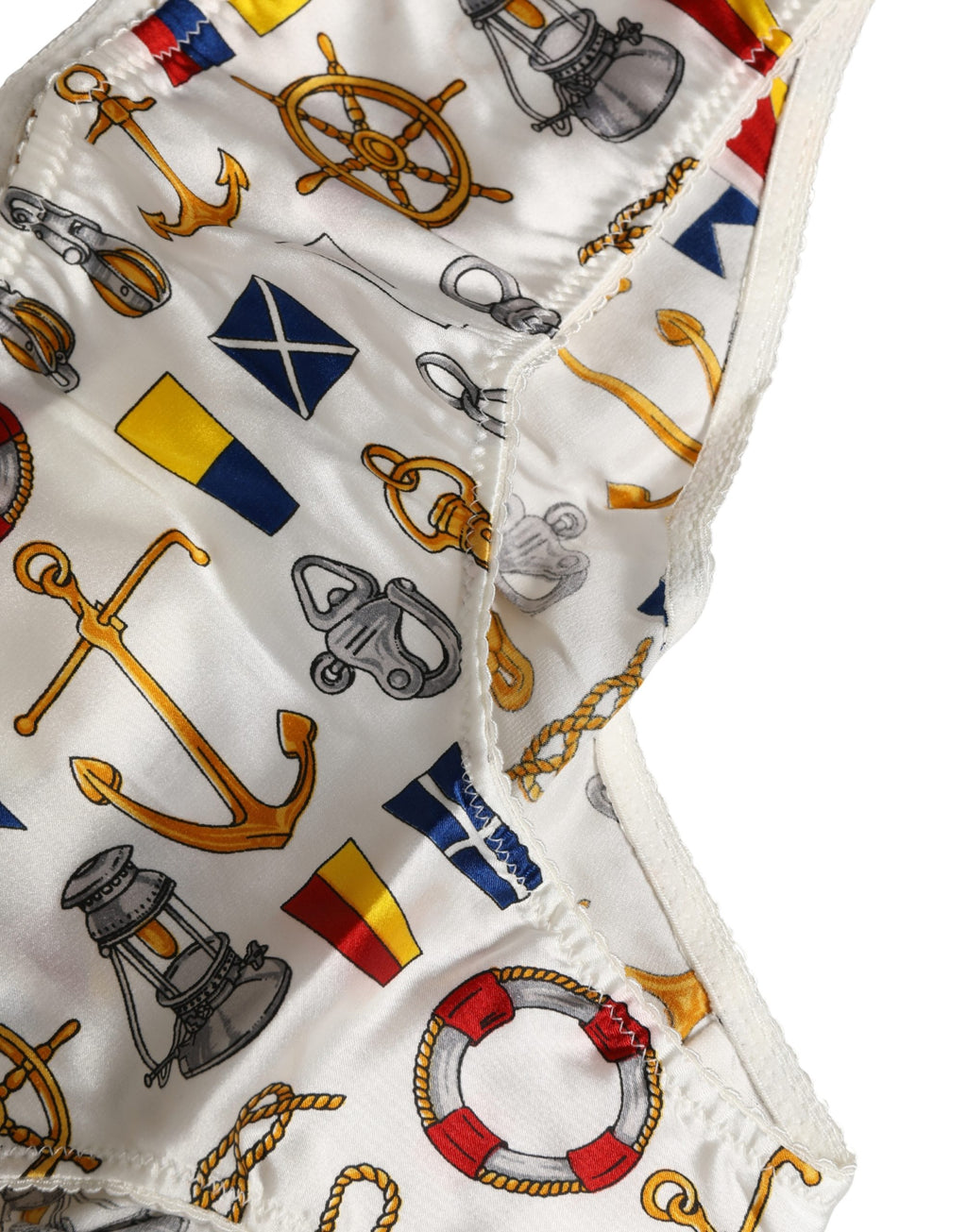 Sous-vêtement Dolce & Gabbana en polyester blanc imprimé marin