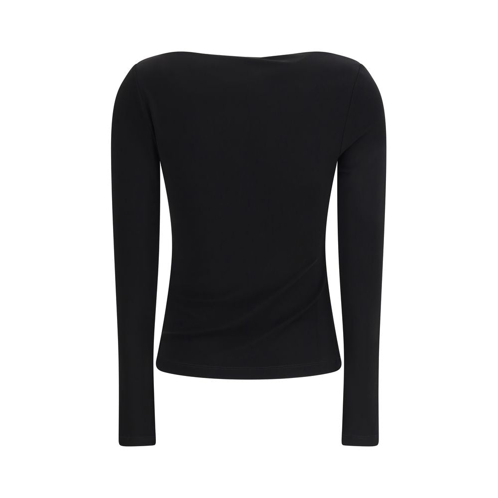 Max Mara Pure Black Viscose Shirt