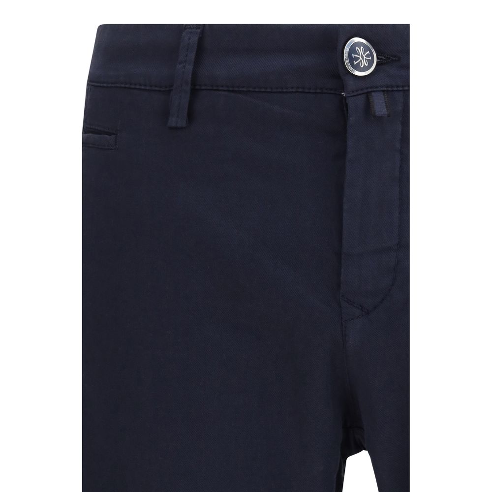 Pantalon chino en coton bleu Jacob Cohen