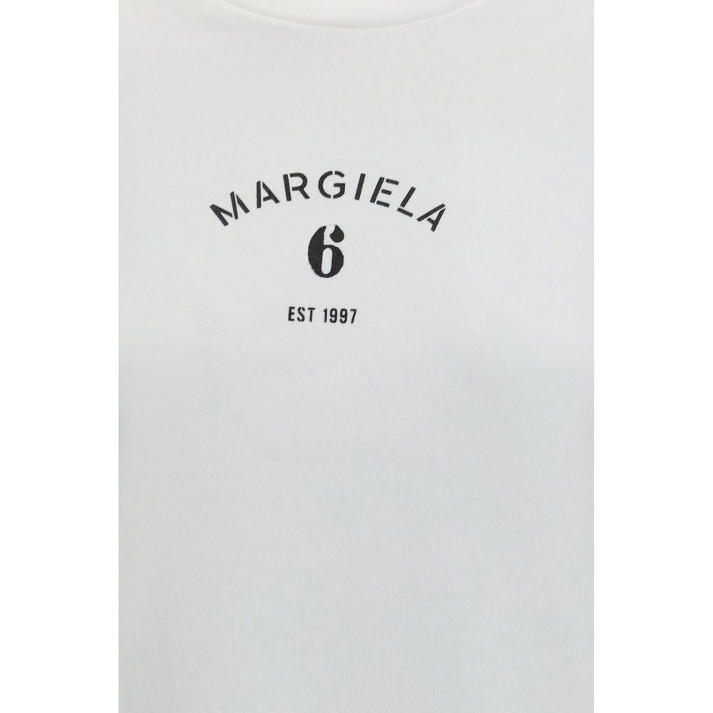Sweat-shirt MM6 en coton blanc