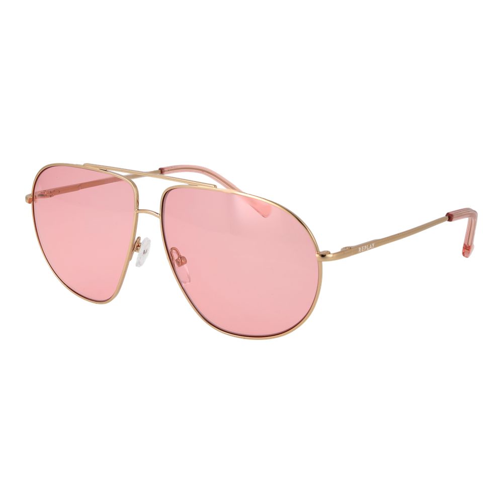 Replay Gold Sunglasses Unisex
