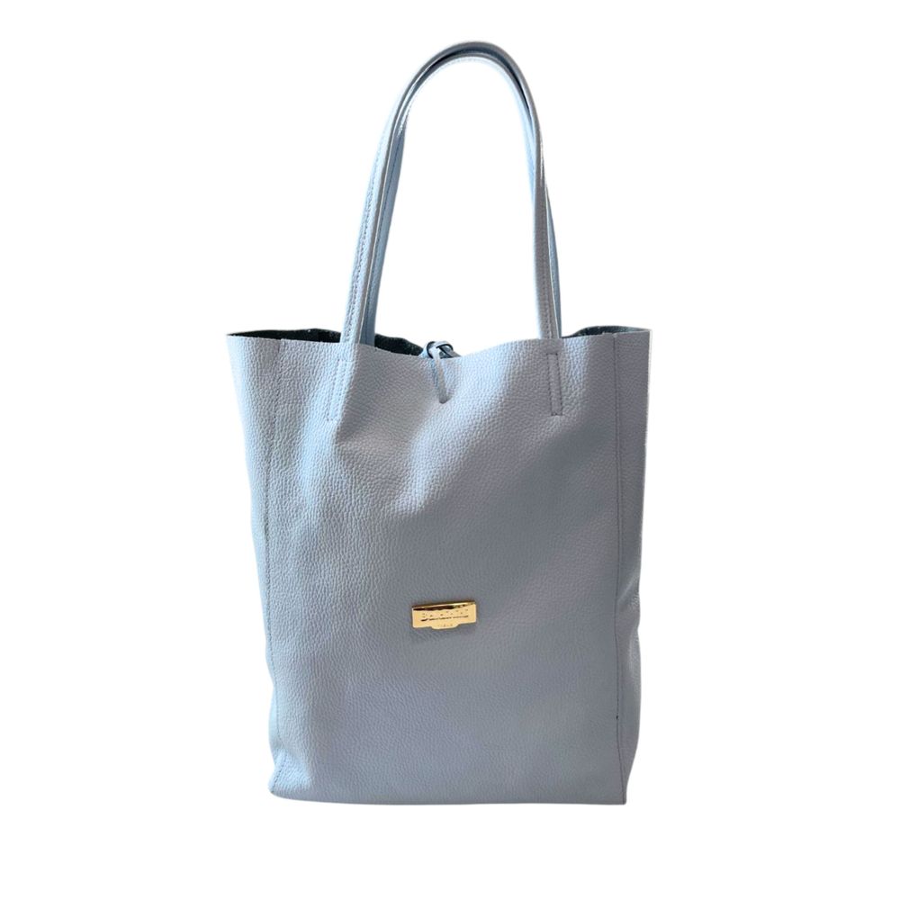 Pochette Baldinini Trend en cuir de vachette bleu