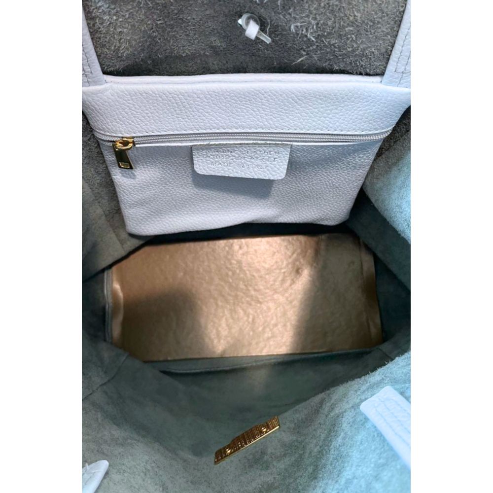 Pochette Baldinini Trend en cuir de vachette bleu