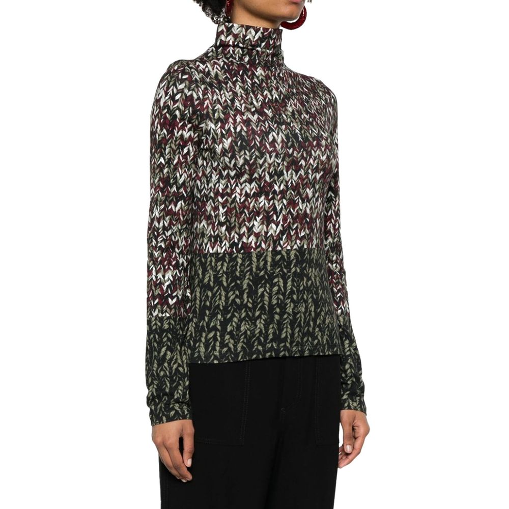 T-shirt Loewe bicolore en coton à manches longues