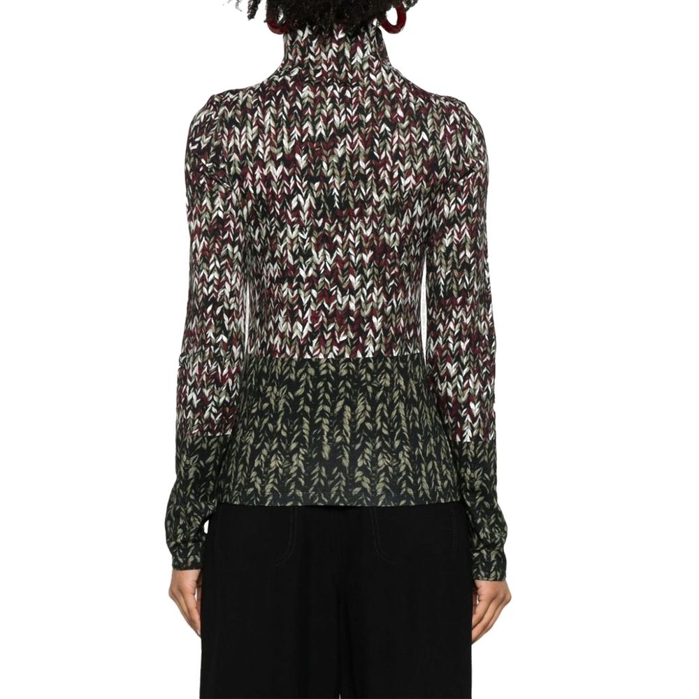 T-shirt Loewe bicolore en coton à manches longues