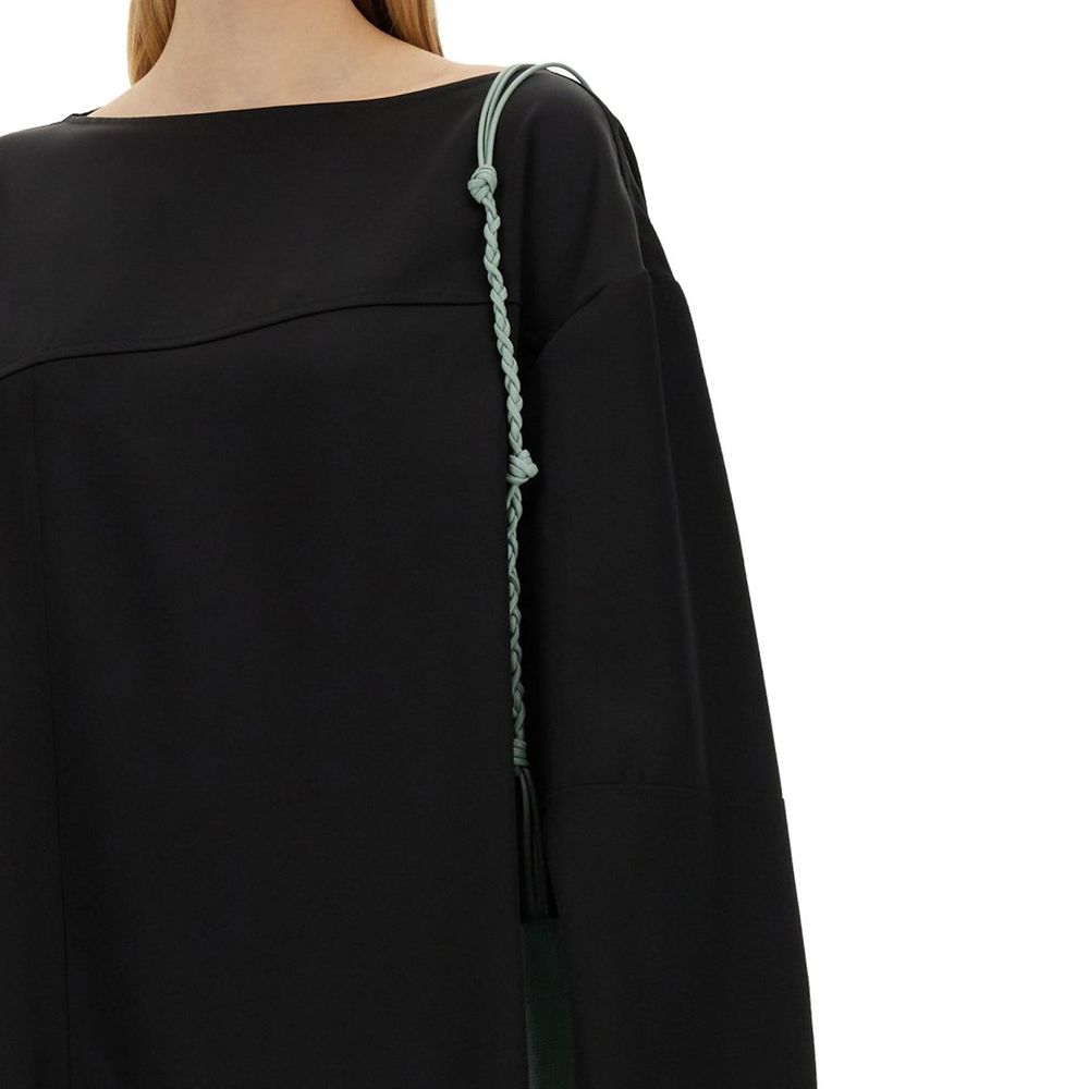 Jil Sander Black Blouse for Women side view