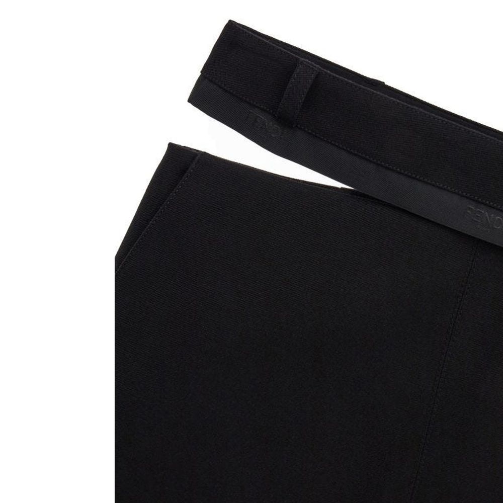 Fendi Black Long Skirt for Women detail view