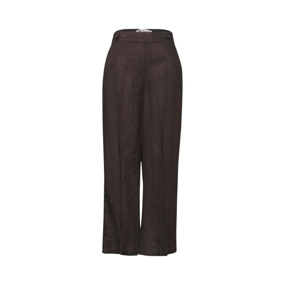 Pantalon en lin marron Street One