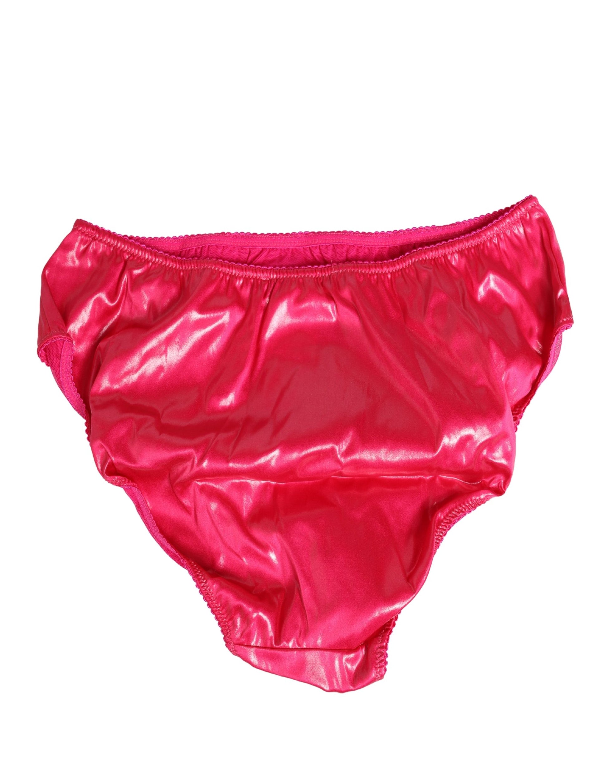 Dolce & Gabbana Culotte gainante en satin de soie rose