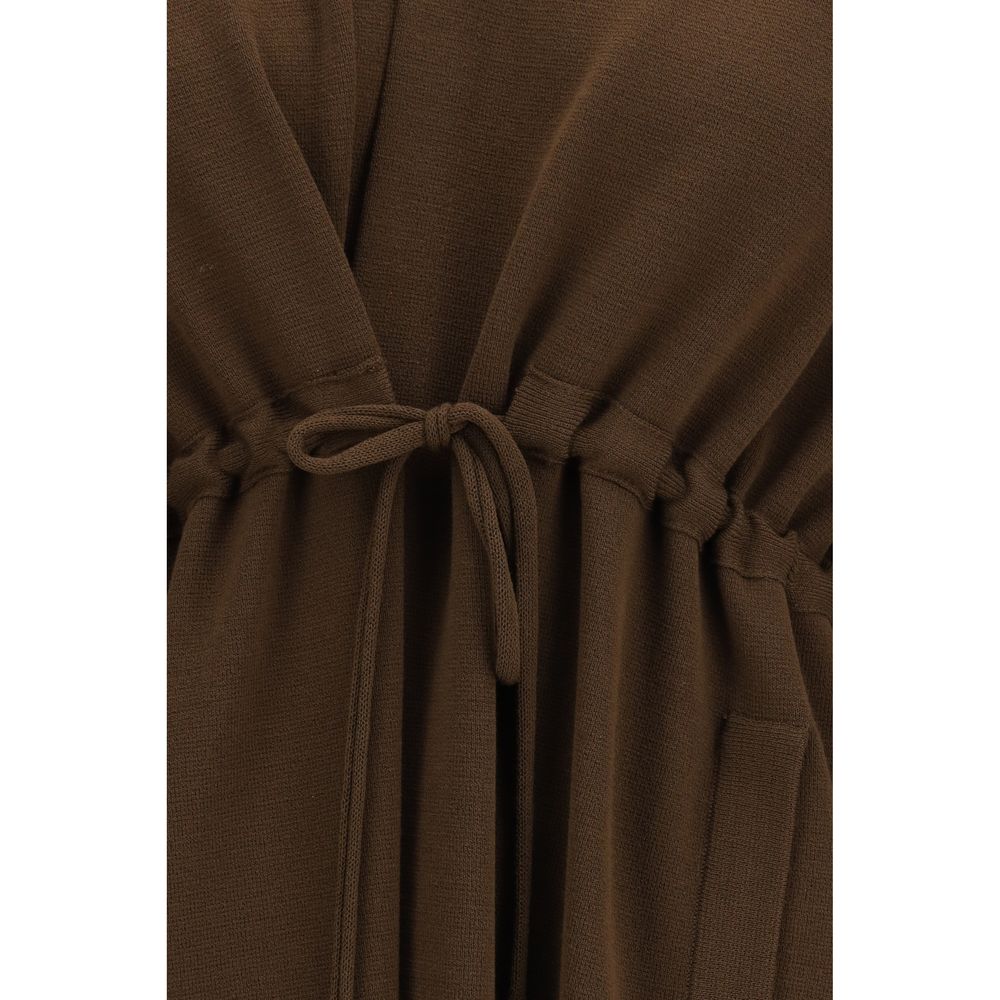 Manteau Ella en Viscose Marron