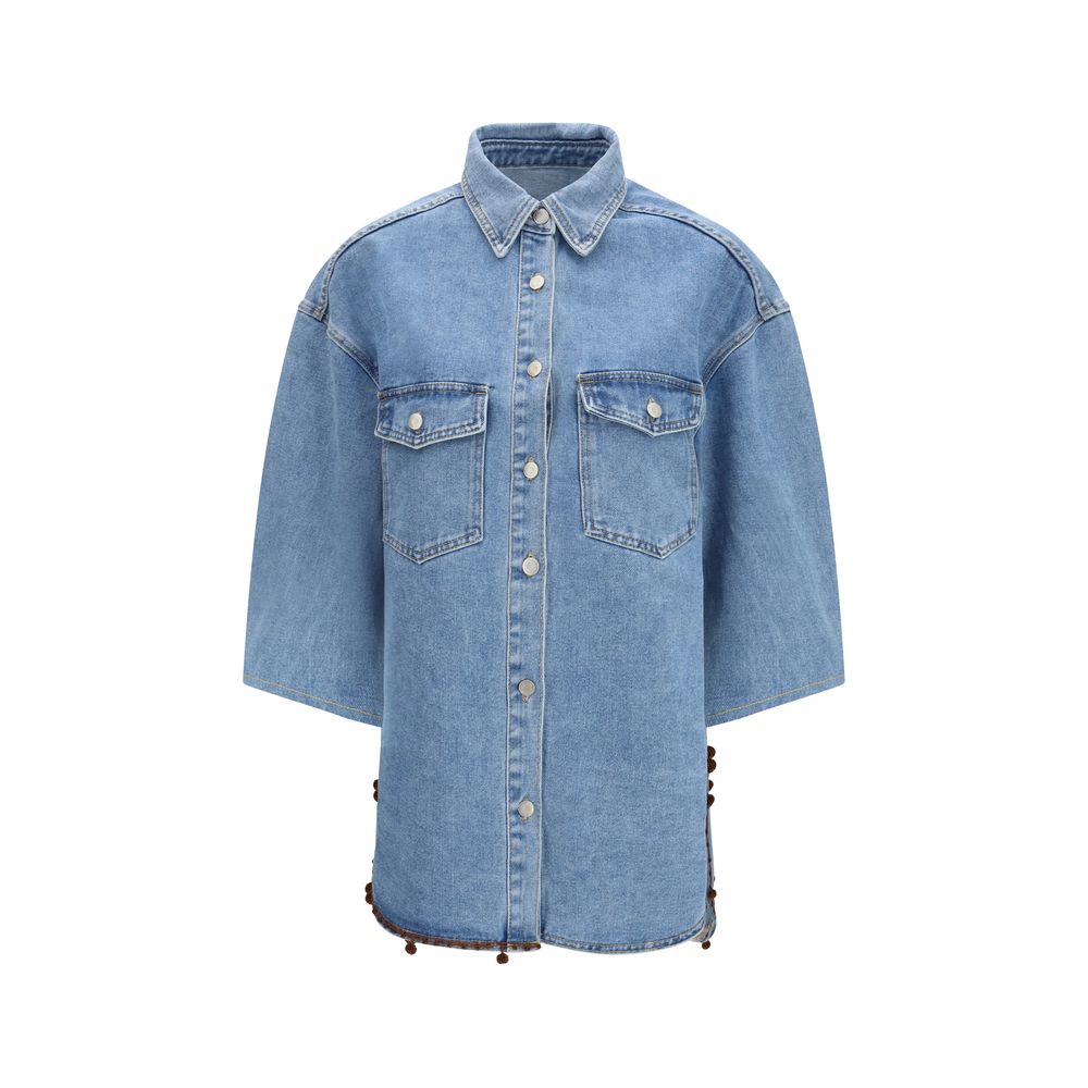 Veste en jean Ella en coton bleu