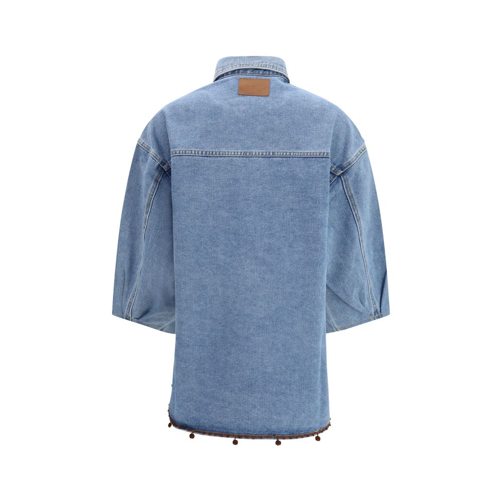Veste en jean Ella en coton bleu