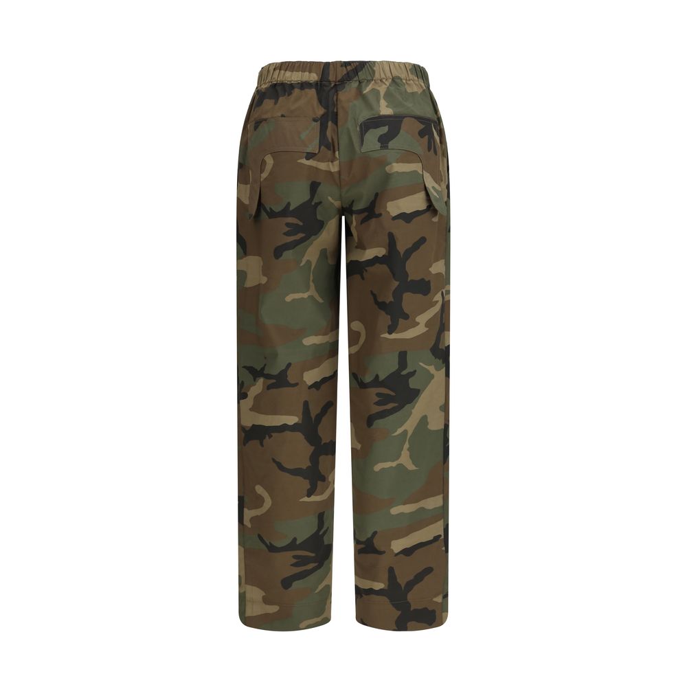 Pantalon décontracté en coton bicolore Ella