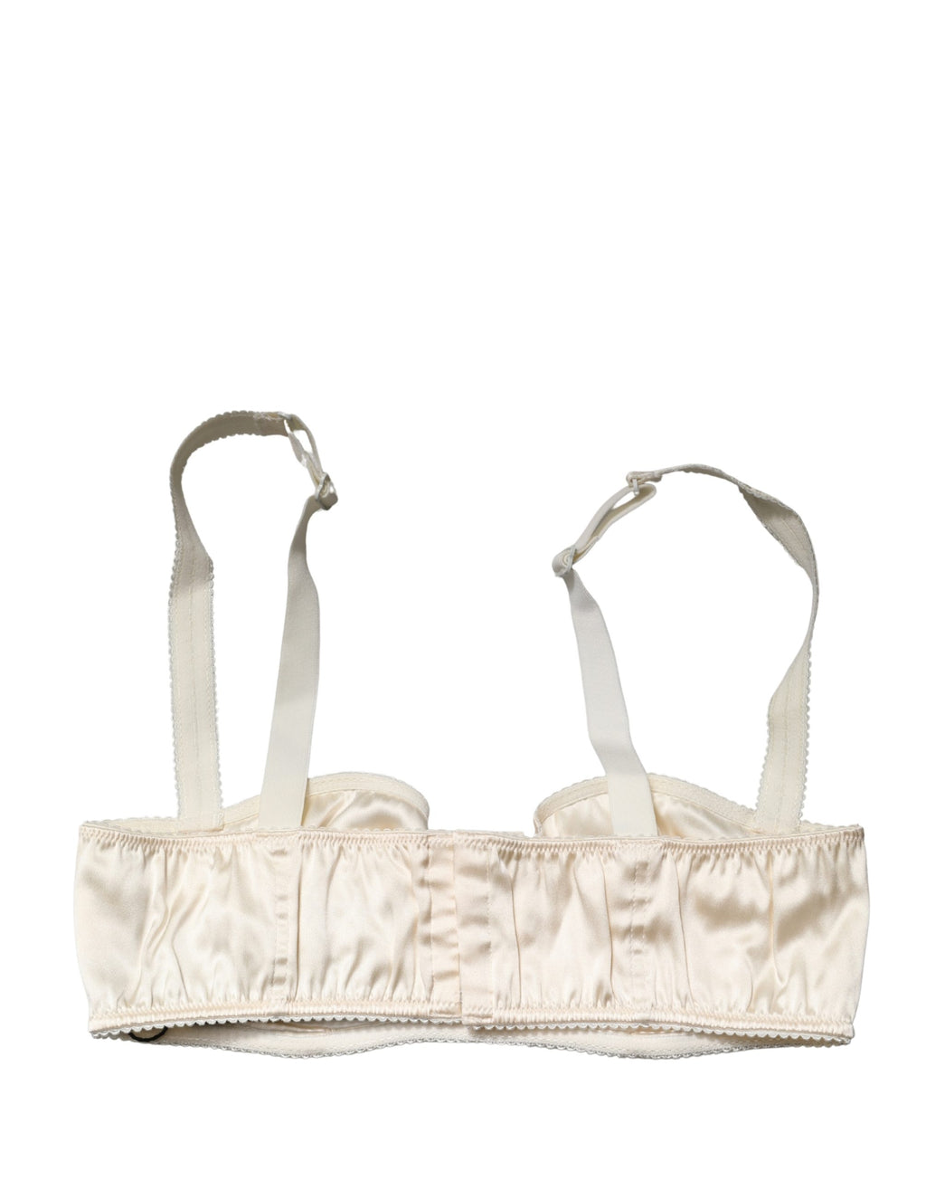 Soutien-gorge balconnet semi-rembourré à armatures Dolce & Gabbana blanc cassé Lingerie